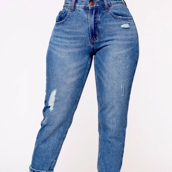 Fashion Nova Nicki Boyfriend Jeans New with Tags 🏷 - Picture 4 of 13